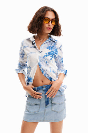 Desigual Flower News Shirt