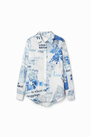 Desigual Flower News Shirt