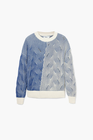 Desigual Blue/Cream Jumper