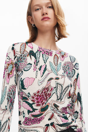 Desigual Floral Sweater