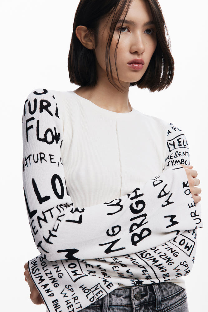 Desigual Letter Sweater