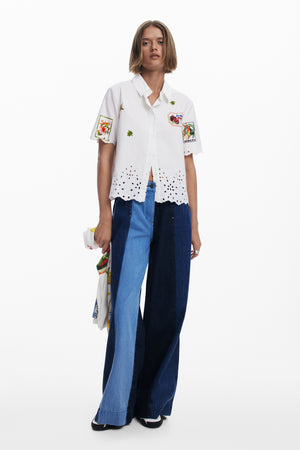 Desigual White Brodiere Shirt
