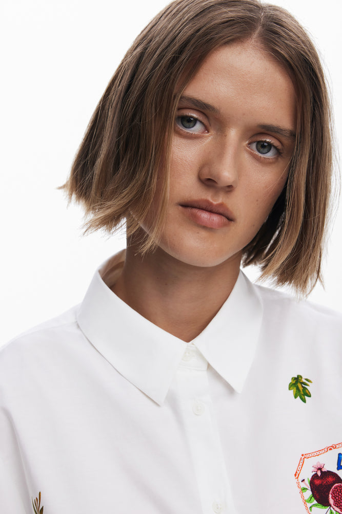 Desigual White Brodiere Shirt