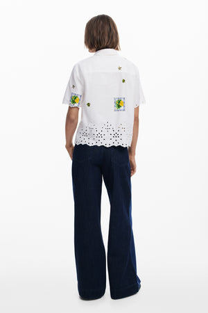 Desigual White Brodiere Shirt