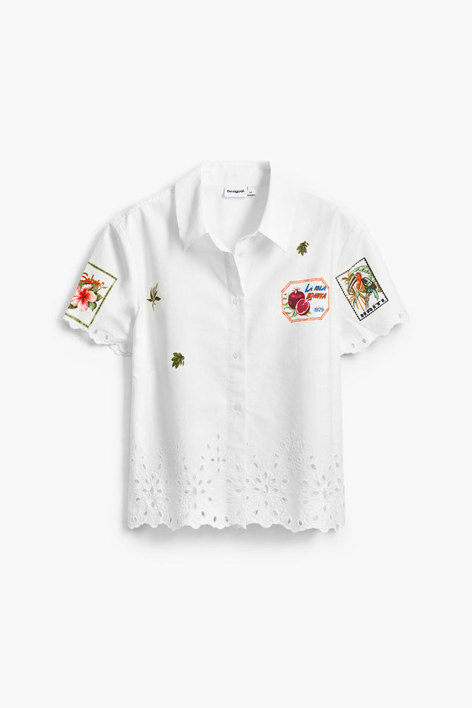 Desigual White Brodiere Shirt