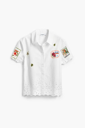 Desigual White Brodiere Shirt