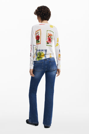Desigual White Crudo Knit
