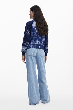 Desigual Blue Zipped Jacket