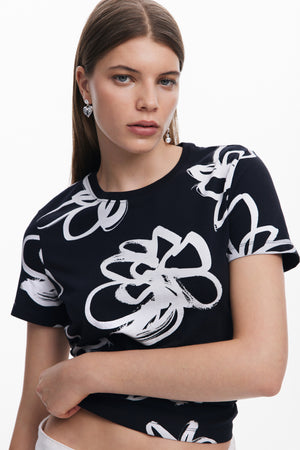 Desigual Black & White T-Shirt