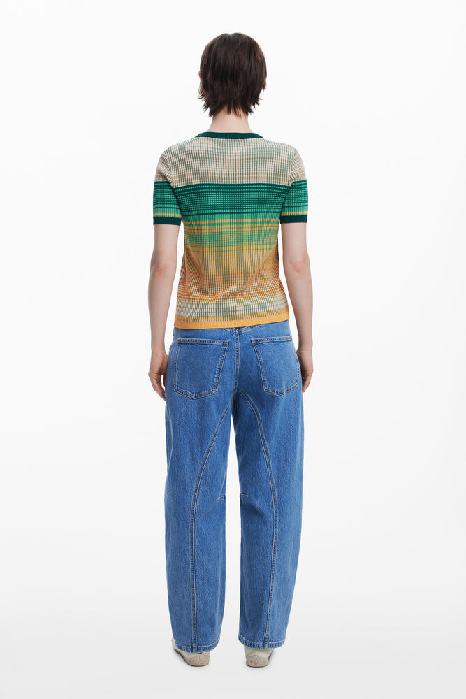 Desigual Printed Knit Top