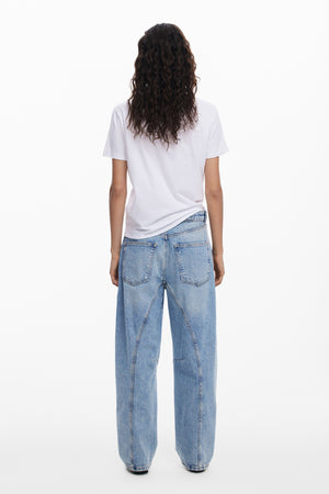 Desigual White T-Shirt with Face