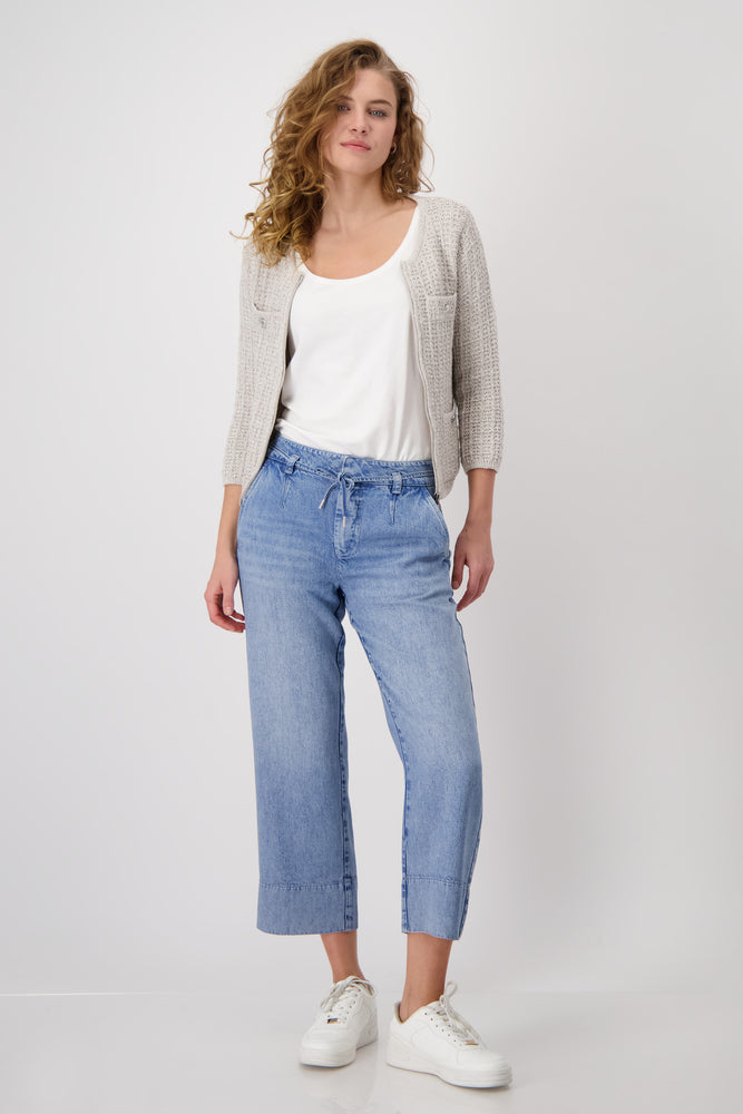 Monari Taupe Knit Jacket