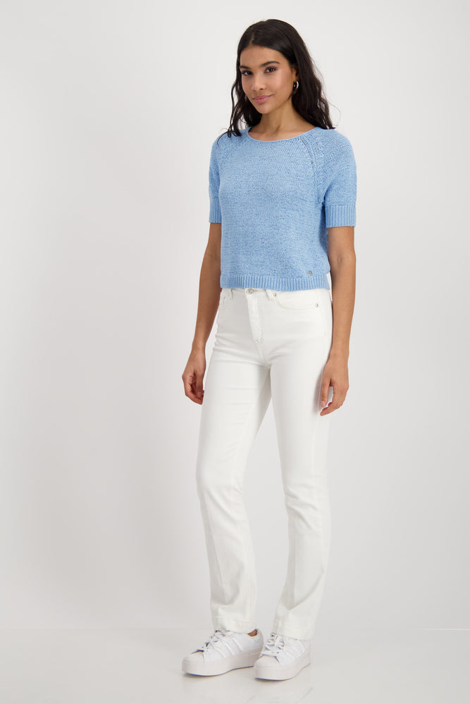 Monari Knit Blue Top