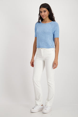 Monari Knit Blue Top