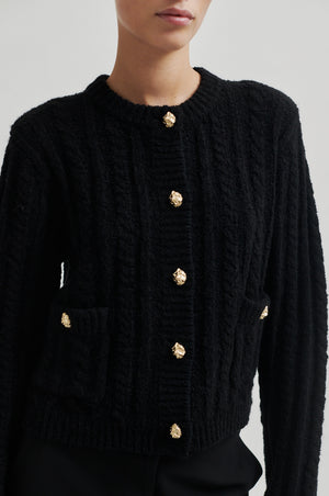 Second Female Karolina Knit Cardigan - Black