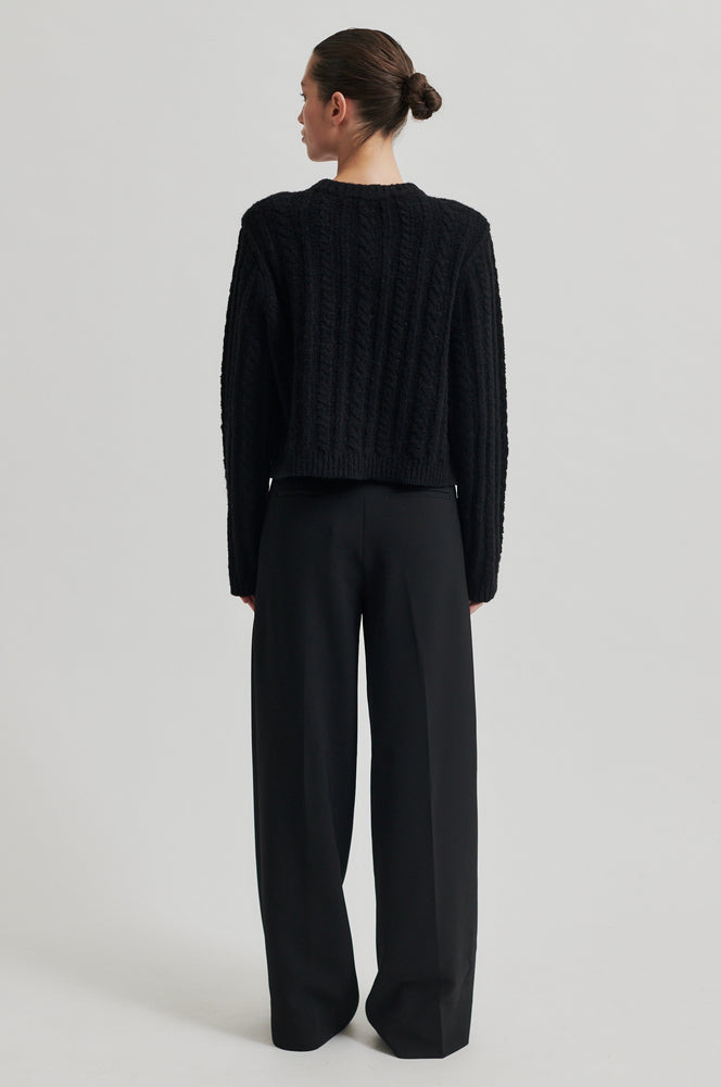 Second Female Karolina Knit Cardigan - Black