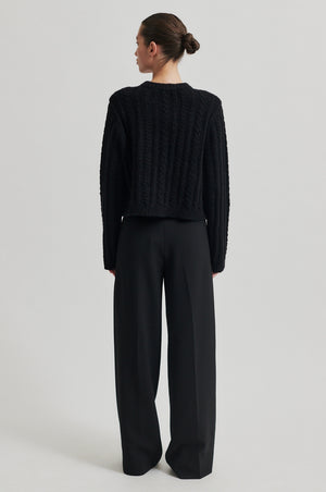 Second Female Karolina Knit Cardigan - Black