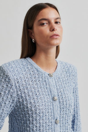 Second Female Blue Knit Jacket