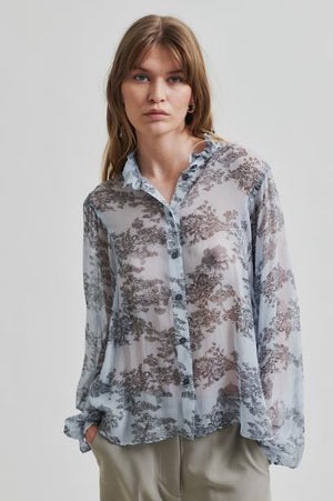 Second Female Blue Print Blouse