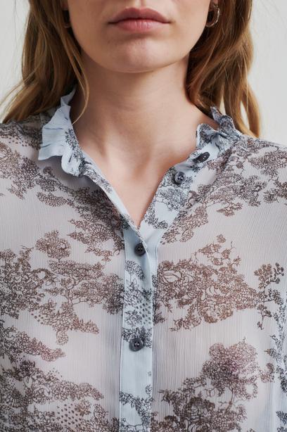 Second Female Blue Print Blouse