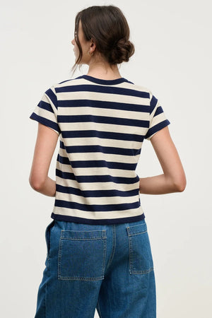 Velvet Navy Stripe T-Shirt