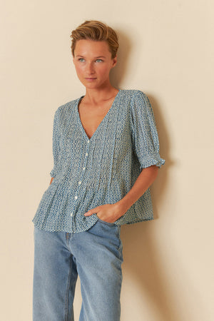Indi & Cold Indigo Blouse