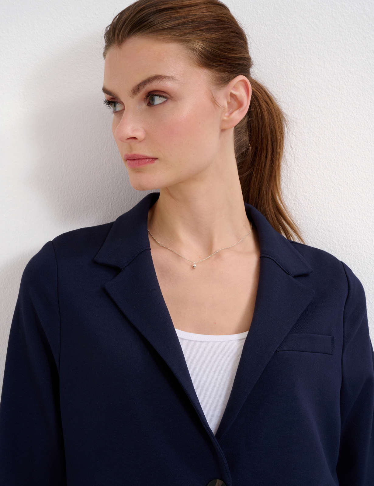 Brax Bella Blazer - Indigo – Claire Designer Clothes