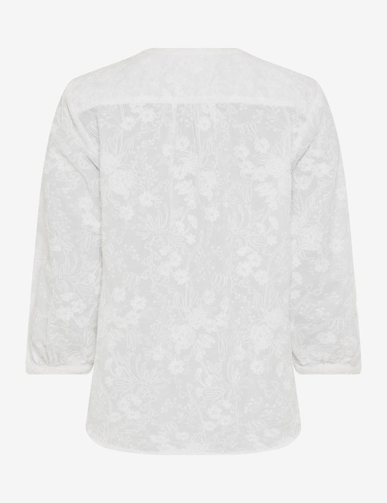 Brax Velia Embroidered Blouse - White