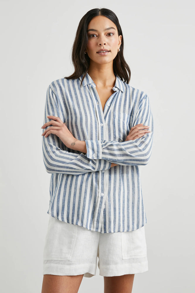 Rails Charli Long Sleeve Shirt - Echo Stripe