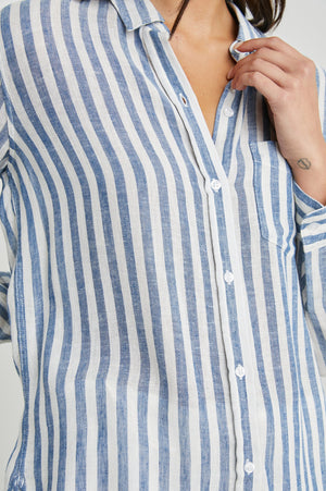 Rails Charli Long Sleeve Shirt - Echo Stripe