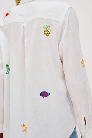 Rails Charli Long Sleeve Shirt - Island Embroidery