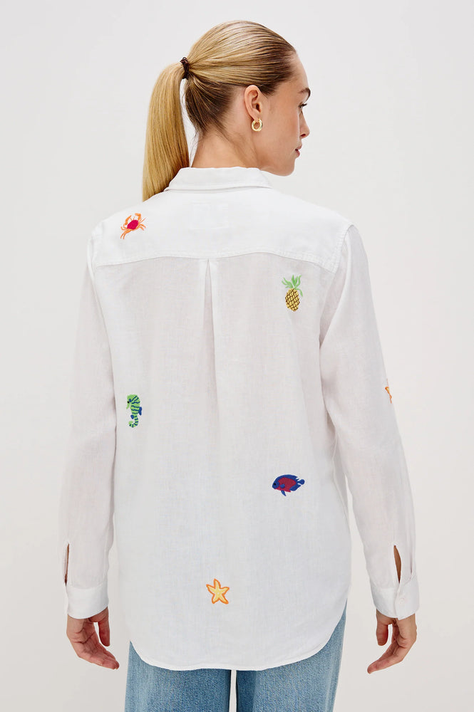 Rails Charli Long Sleeve Shirt - Island Embroidery