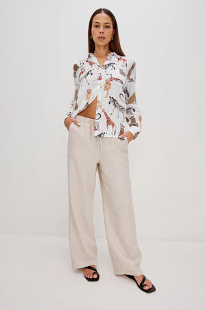 Rails Charli Long Sleeve Shirt - Jungle Animals