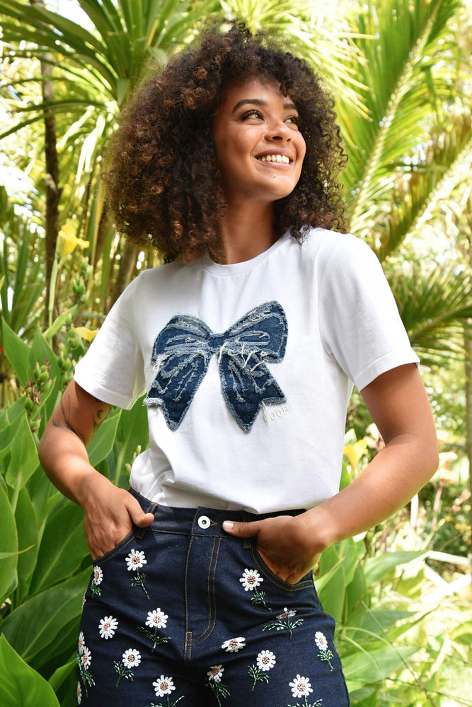 Coop White Simply Bowtiful T-Shirt
