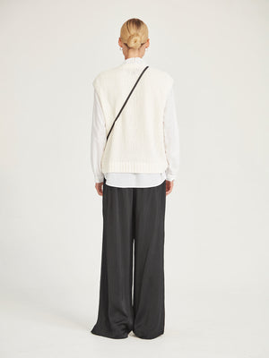 Caroline Sills Sandon Ivory Knit Vest