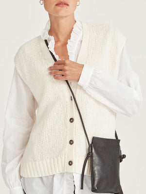 Caroline Sills Sandon Ivory Knit Vest