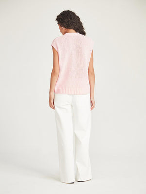 Caroline Sills Sandon Pink Parfait Knit Vest