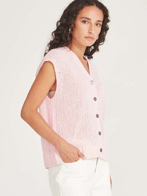 Caroline Sills Sandon Pink Parfait Knit Vest