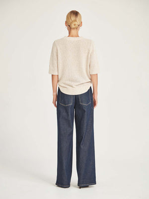 Caroline Sills Gaia Oat Knit Tee