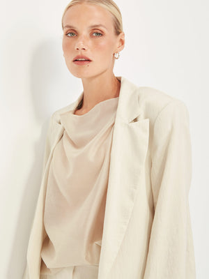 Caroline Sills Lina Chalk Blazer
