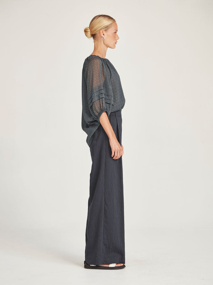 Caroline Sills Navy Lina Bedford Pant