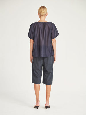Caroline Sills Navy Dana Top