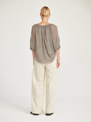 Caroline Sills Sand Bonita Blouse