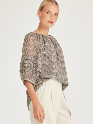 Caroline Sills Sand Bonita Blouse