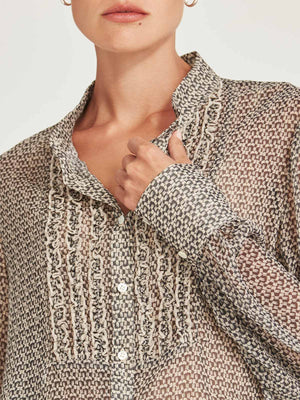 Caroline Sills Sand Dauphine Blouse