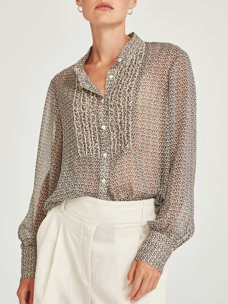 Caroline Sills Sand Dauphine Blouse