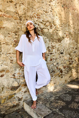 Mela Purdie White Resort Shirt