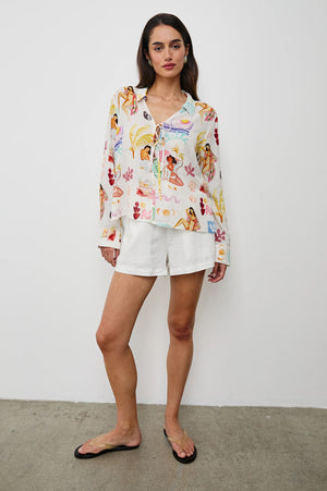 Rails Elm Long Sleeve Shirt - Ivory Bathing Ladies