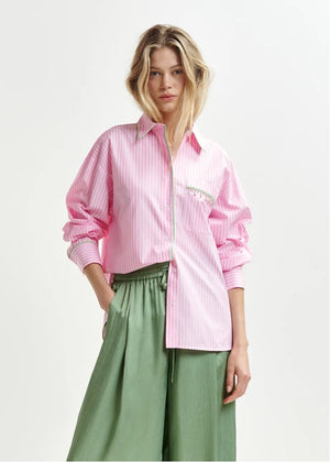 Essentiel Antwerp Pink/White Hawaii Shirt