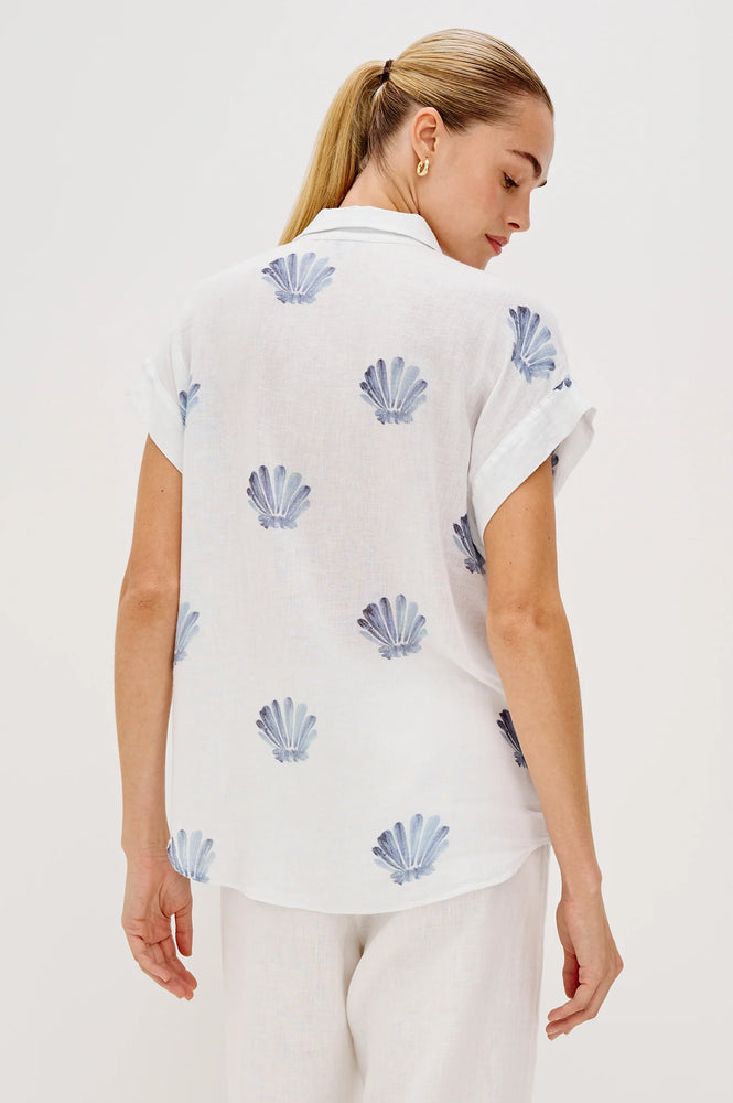 Rails Jamie Short Sleeve Shirt - Blue Seashells